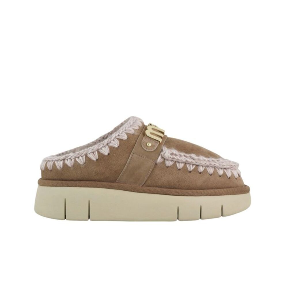 Mou Women Metal Logo Bounce Clog